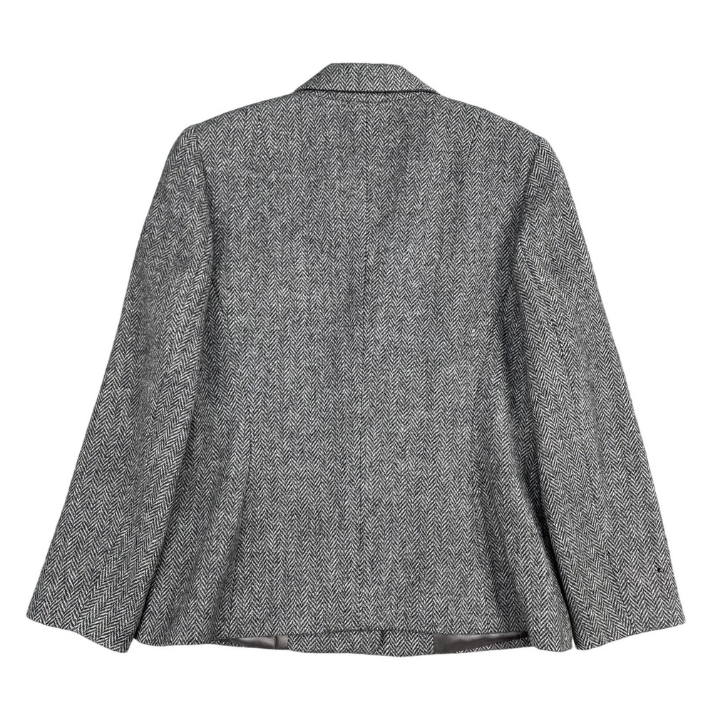 Handwoven Irish Wool Tweed Blazer Womens M Donegal Mist Kevin & Howlin Cashmere - Picture 3 of 10
